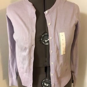Lavender cardigan NWT
